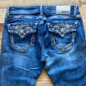 Grace in LA Embellished Boot Cut Jeans